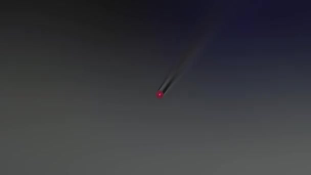 Cavo Fibra Ottica Tagliato Lampeggiante Luce Rossa Super Macro — Video Stock