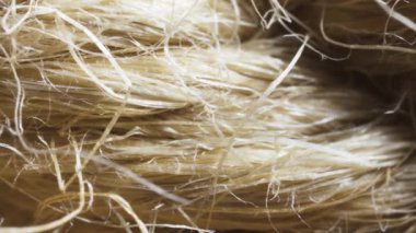 Makro kaydırak atışı Jute ipi, lifler