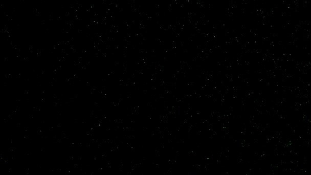 Абстрактный Фон Мерцающих Зеленых Частиц Звёздное Небо Блеск — стоковое видео