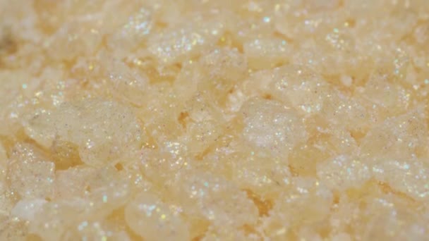 Orange Sea Salt Sparkles Bath Top View Slider — Vídeos de Stock