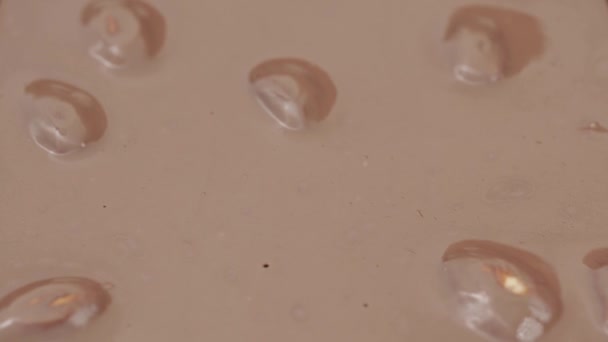 用牛奶巧克力覆盖的整个榛子 宏观滑块 — 图库视频影像