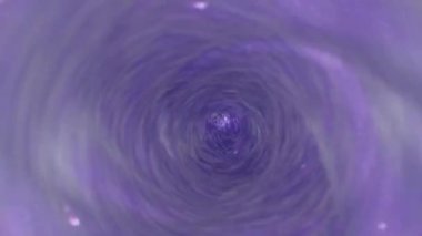 Whirlpool or funnel in water. macro shooting, slow motion. purple sequins swirl