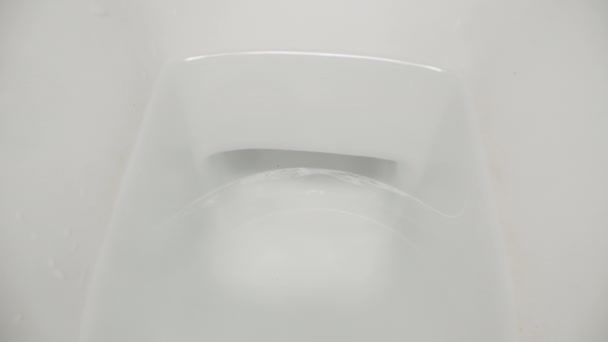 Camera Ridică Toaletă Timp Apa Este Spălată Acolo Dolly Slider — Videoclip de stoc