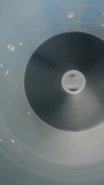 Dużej Strzykawce Dolly Suwak Ekstremalne Zbliżenie Wewnątrz Sonda Laowa Pionowe — Wideo stockowe