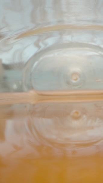 Jar Honey Camera Pulls Out Jar Honey Drips Spoon Dolly — Stock Video