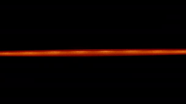 Абстракция Черном Фоне Rgb Подсветка Линии Смещается Разных Цветах — стоковое видео