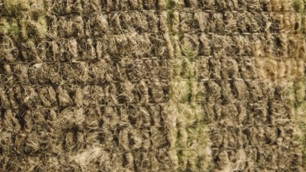 Textur Aus Camouflage Textilband Makro Schieberegler — Stockvideo