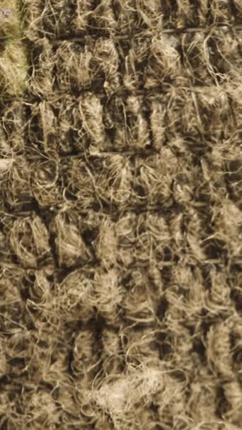 Vídeo Vertical Textura Fita Tecido Camuflagem Macro Slider — Vídeo de Stock