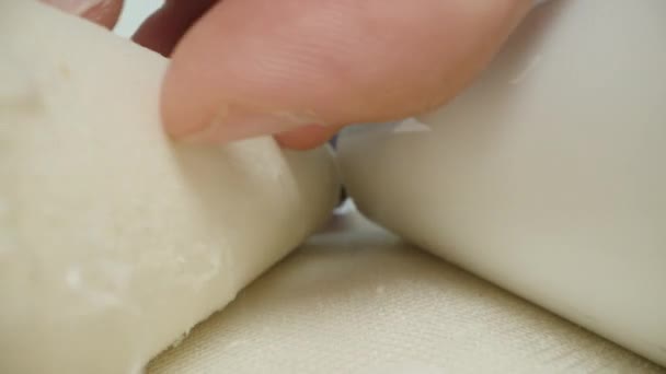 Homme Inspecte Filtre Membrane Eau Usée Pour Purification Ses Couches — Video