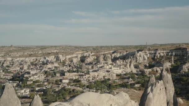 Goreme Panorama Park Naturalny Starożytnym Mieście Kapadocja Turcja Widok Góry — Wideo stockowe