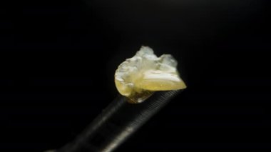 Isıtmalı Demir Uç, Akış ya da Rosin Erimesi 'nin Makro Yakın Çekimi.