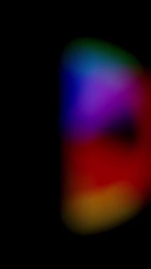 Yumuşak Gradyan Yükleme Bölümü, gökkuşağı renkleri arasında pürüzsüz bir geçiş ile bulanık, renkli bir yay, ilerleme gösteren.