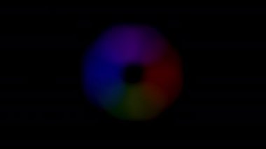 Bulanık Gökkuşağı Sekizgen Şekli, yumuşak, dağınık renkler sürekli yükleme sürecini temsil eden, dönen bir şekil oluşturur.