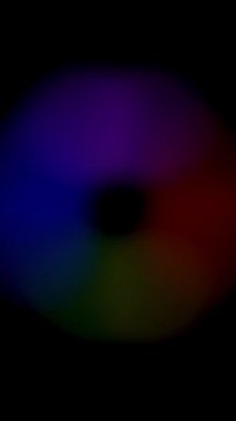 Bulanık Gökkuşağı Sekizgen Şekli, yumuşak, dağınık renkler sürekli yükleme sürecini temsil eden, dönen bir şekil oluşturur.