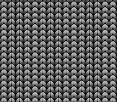 Büyük gri yün örgü deseni. büyük örgü üzerinde desen.