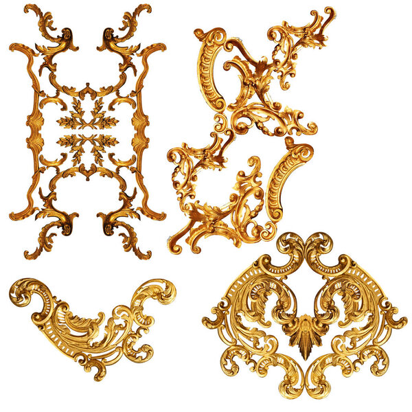 Элементы золотого барокко и орнамента