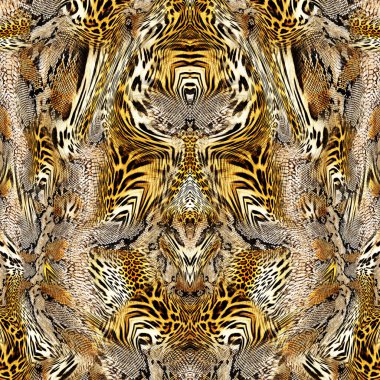 Leopar derisi yılan desenini karıştırır; modaya uygun iz