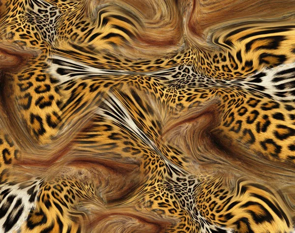 Текстура Меховой Лисы Леопардовой Кожи — стоковое фото