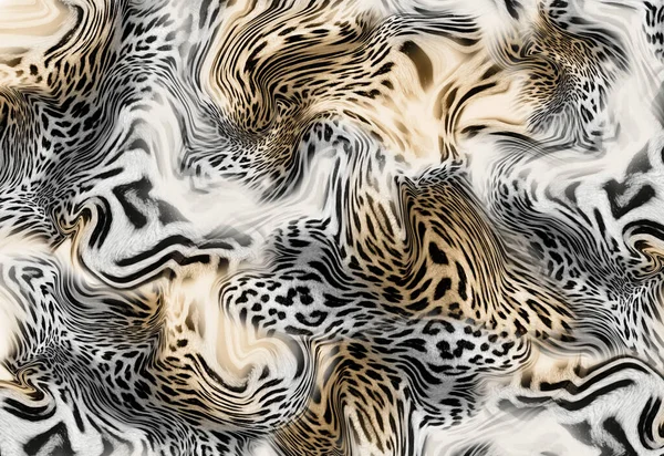Σχέδιο Λεοπάρδαλη Γούνα Υφή Δέρματος Μοντέρνο Print Animal Μοτίβο Πλακιδίων — Φωτογραφία Αρχείου