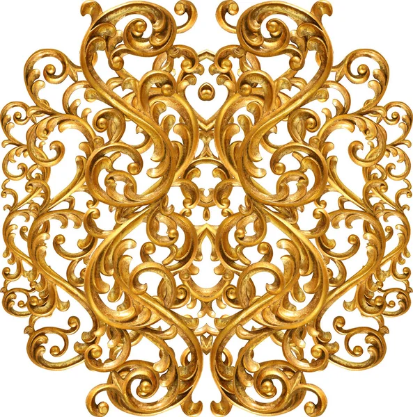 Elementos Barrocos Dourados Ornamentos — Fotografia de Stock