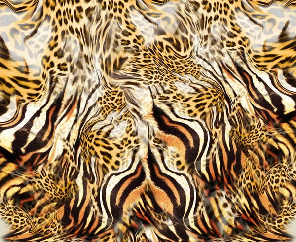Textura Padrão Pele Leopardo Impressão Elegante — Fotografia de Stock