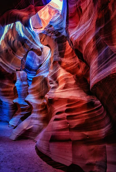 Antelope Canyon Luces Rocas Arizona Usa — Foto de Stock