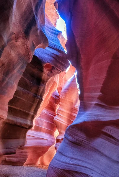 Cahaya Antelope Canyon Dan Bebatuan Arizona Usa Stok Gambar Bebas Royalti