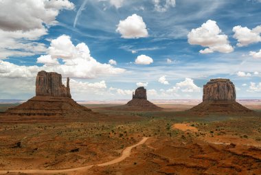 Monument Valley sınır Arizona ve Utah, Amerika Birleşik