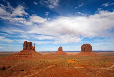 Monument Valley sınır Arizona ve Utah, Amerika Birleşik