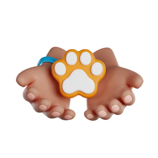 Dia Internacional Voluntário Cuidados Com Animais Proteção Mãos Voluntárias Segurando — Fotografia de Stock
