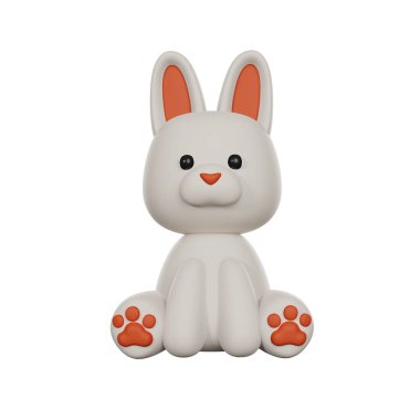 Sevimli 3D Karakter Tavşan Oyuncağı