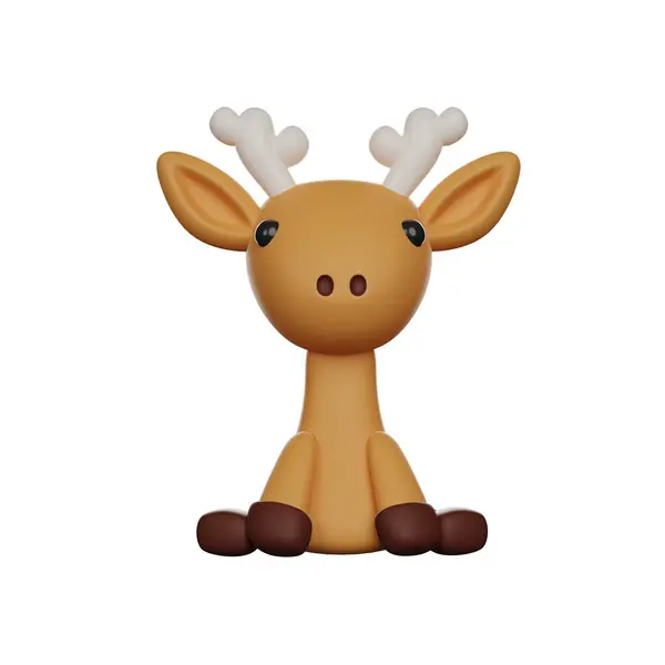 Cute 3D Character Deer Toy