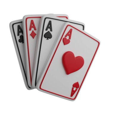 Poker Ası Kartları 3B oluşturma simgesi