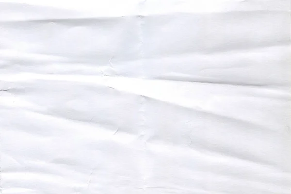 Λευκό Τσαλακωμένο Φόντο Χαρτιού — Φωτογραφία Αρχείου