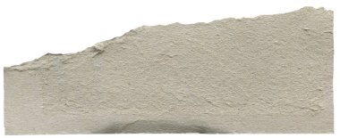 Kağıt gözyaşları. Beyaz izole arkaplanda yırtık Kağıt Kenarlıkları.