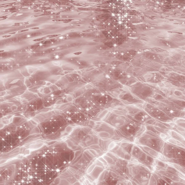 Fondo Agua Abstracto Rosa Con Brillo — Foto de Stock
