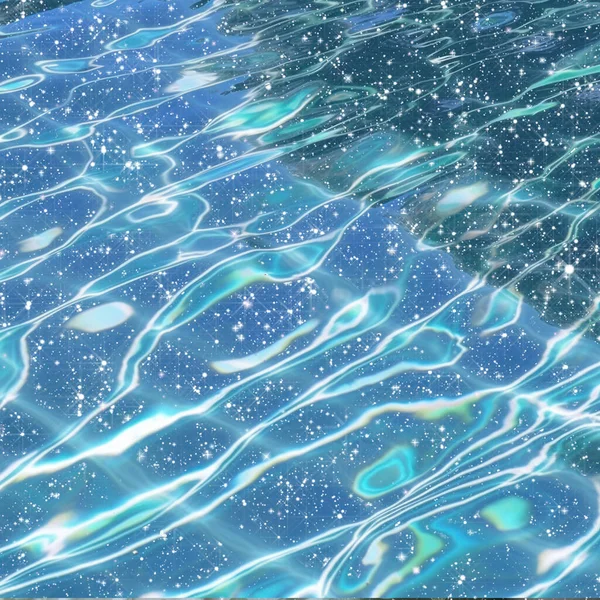 Μπλε Κύματα Νερού Αφηρημένο Φόντο — Φωτογραφία Αρχείου