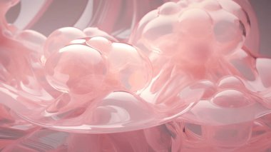 güzel parlak soyut pembe üç boyutlu arkaplan illüstrasyonu