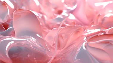 güzel parlak soyut pembe üç boyutlu arkaplan illüstrasyonu