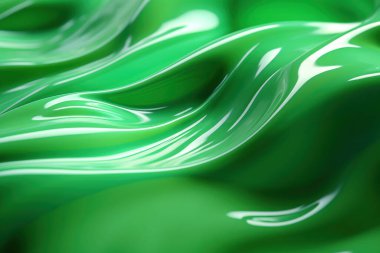 yeşil plastik arka plan. Sıvı plastik doku