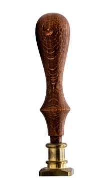 Beyaz arkaplanda damga sapı 