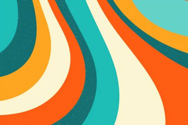 soyut sanat retro satırları