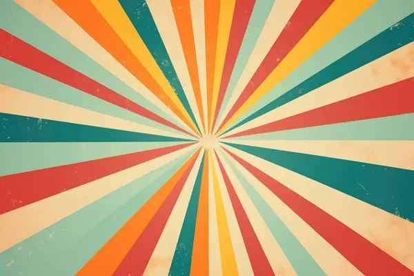 colorful rays on beige background for design circus theme