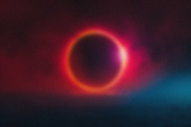 soyut bulanık güneş tutulması kavramı arkaplanı