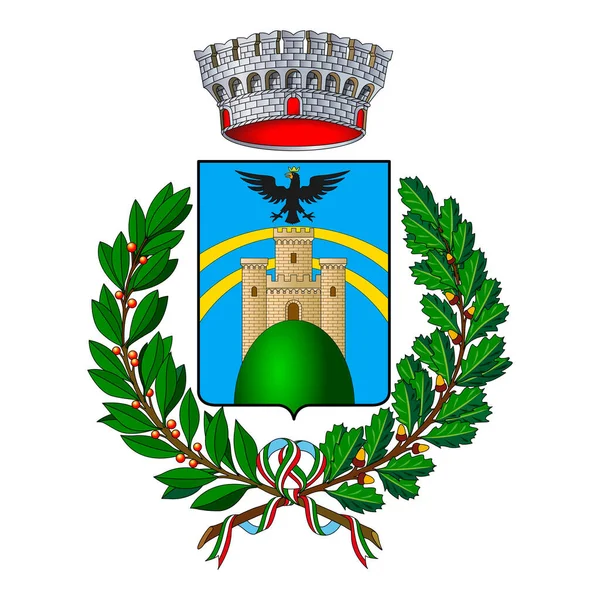 Escudo Del Municipio Sestola Provincia Módena Emilia Romaña Italia Ilustración — Archivo Imágenes Vectoriales