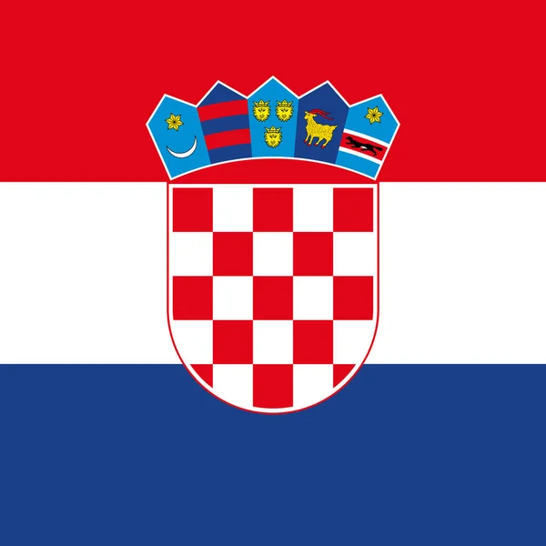 Brasão Armas Oficial República Croácia Bandeira País Croácia Ilustração Vetorial —  Vetores de Stock