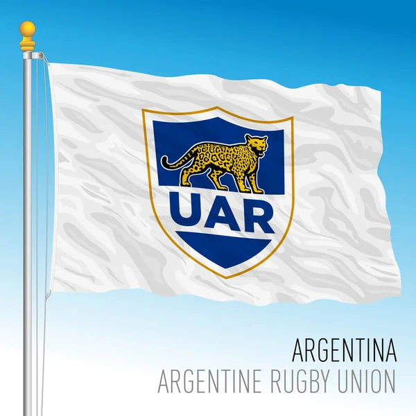 Fransa Eylül 2023 Rugby Dünya Kupası Arjantin Rugby Federasyonu Bayrağı — Stok Vektör