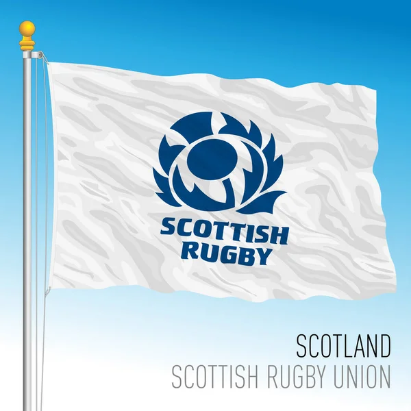 Francie Září 2023 Mistrovství Světa Ragby Vlajka Skotské Federace Ragby — Stockový vektor