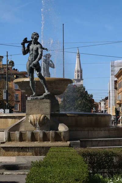 Modena Italien Graziosi Brunnen Der Beiden Flüsse Touristenort Emilia Romagna — Stockfoto