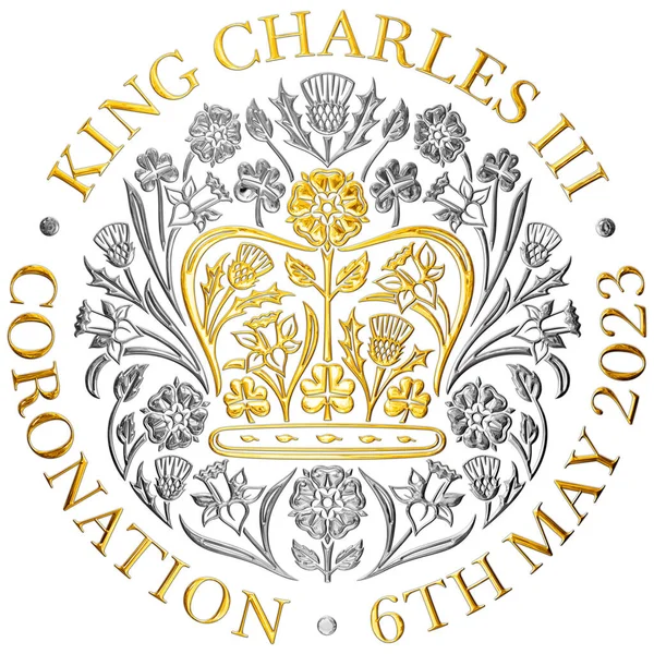 Londres Reino Unido Maio 2023 Charles Terceiro Coroação Ouro Prata — Fotografia de Stock